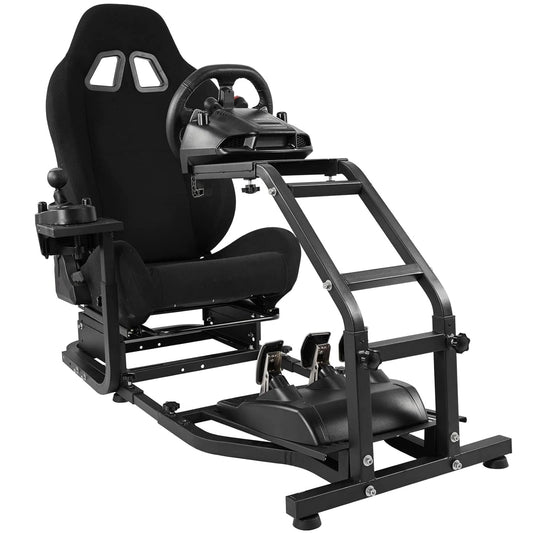 G29 Racing Simulator Cockpit with Adjustable Race Seat Fits for Logitech G920 G923, Thrustmaster T150 T300RS GT Racing Steering Wheel Stand, Not Included Wheel Shifter and Pedals